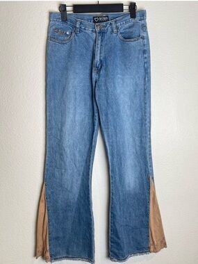 Y2K Vintage XOXO Mid Rise Flare Jeans Size 28 Festival Rodeo Boho Western
